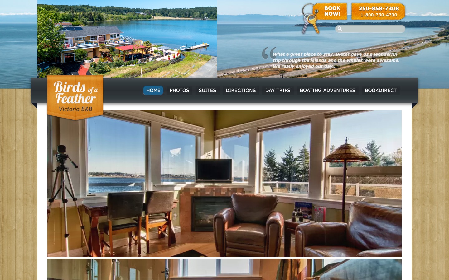 The current homepage